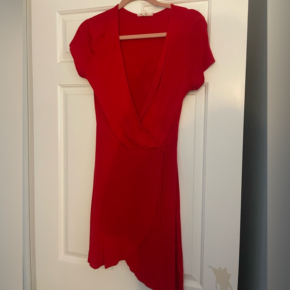 Women’s red dress